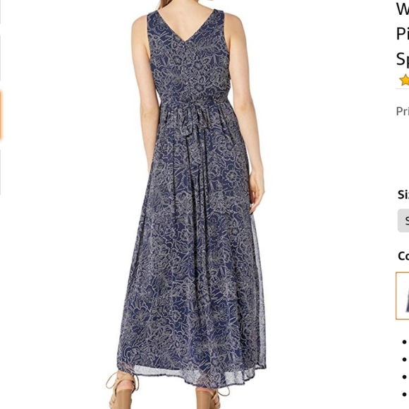 Sleeveless Floral Maxi Maternity Dress - Picture 2 of 5